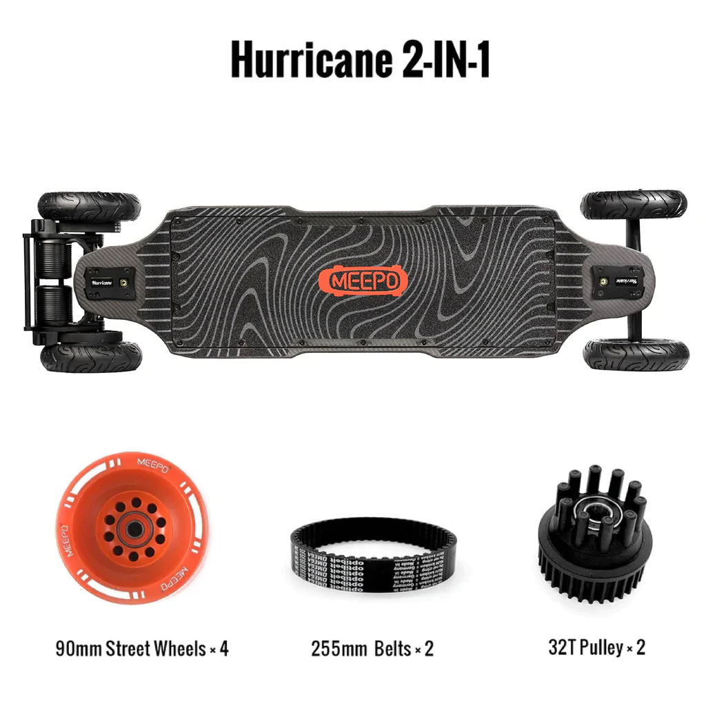 buy meepo hurricane – electric skateboard - view 2